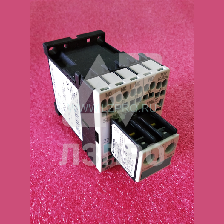 Контактор 110V 50/60Hz AC-3: 3kW 400V 1NC+1NC 3RT1015-2AF08-0NA2 Siemens