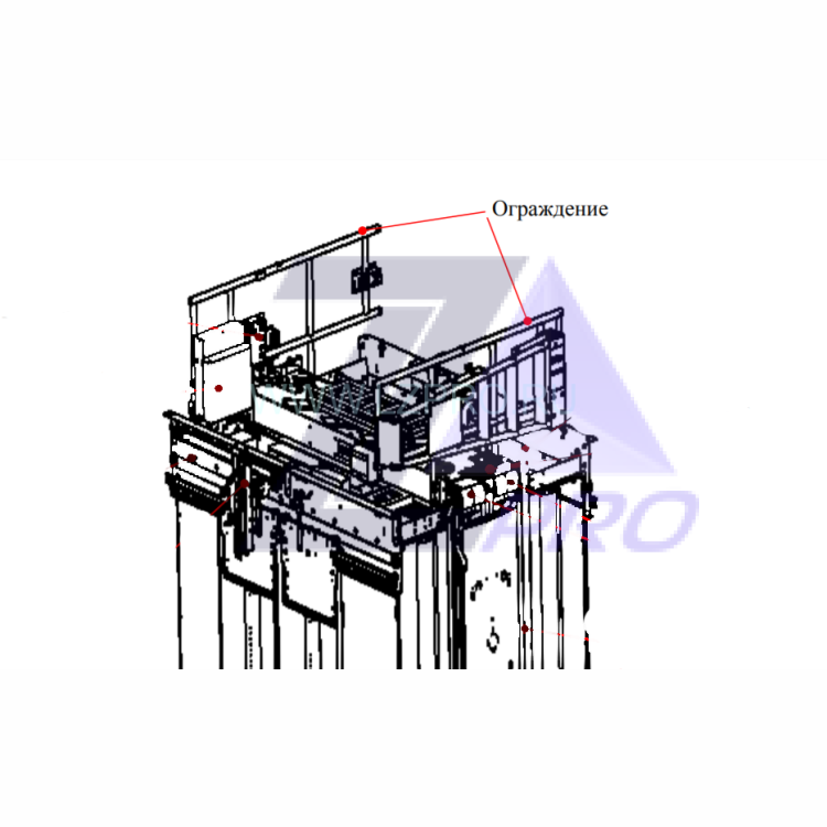 Ограждение крыши кабины 450 кг