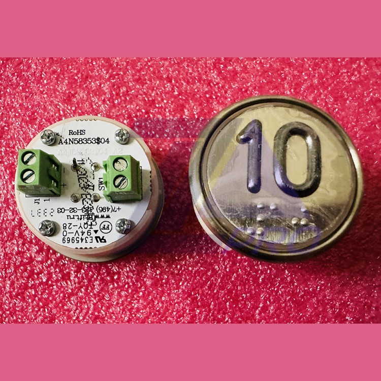 Модуль кнопочный белая подсветка код брайля "10" A4N58353$04 BBP-R302-VCPLT-S-W-10 (MA2D04-S-W-10)