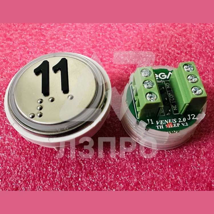 Модуль кнопочный 11 с кодом брайля разъем TH MLEP V.2 Venus Vega