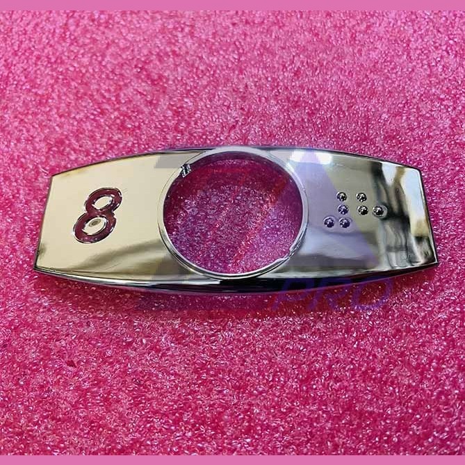 Чиклет "8" хром с шрифтом Брайля FAA396J108 Otis