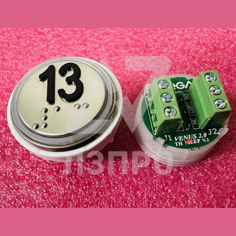 Модуль кнопочный 13 с кодом брайля разъем TH MLEP V.2 Venus Vega