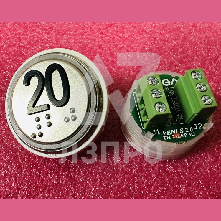 Модуль кнопочный 20 с кодом брайля разъем TH MLEP V.2 Venus Vega