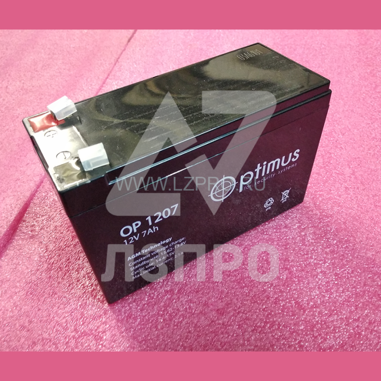 Аккумулятор 12V 7Ah ОР 1207 Optimus