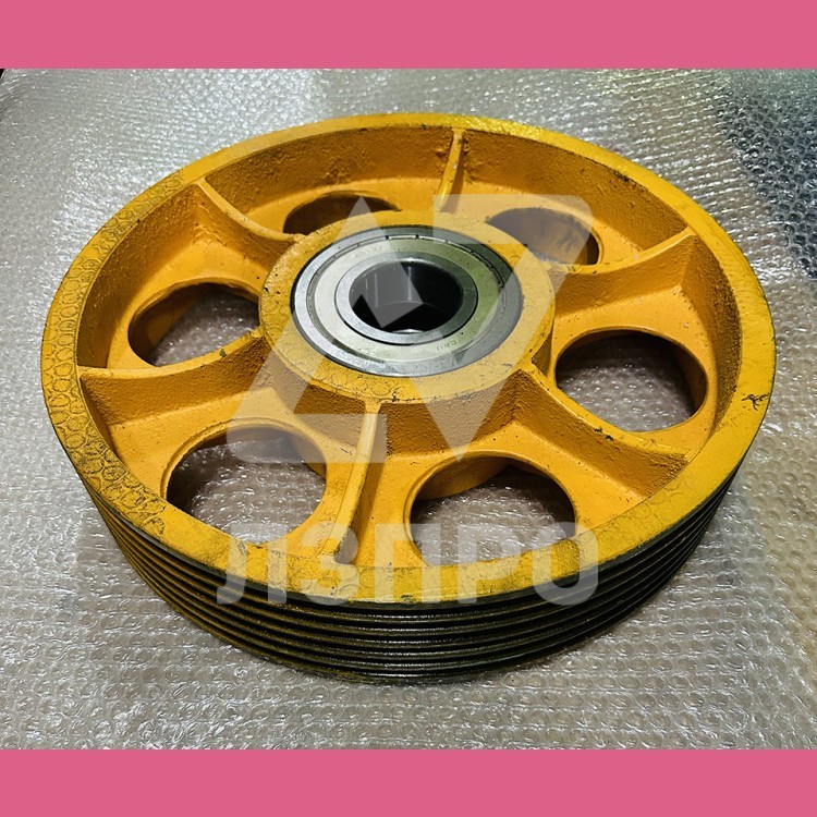 Отводной блок D400мм, 6х10мм, ширина L=83 мм, d(вала)=60мм, подшипник 6312Z Otis (Китай)