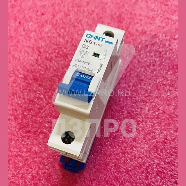 Выключатель автоматический 1P однополюсный NB1-63 D6 CHINT