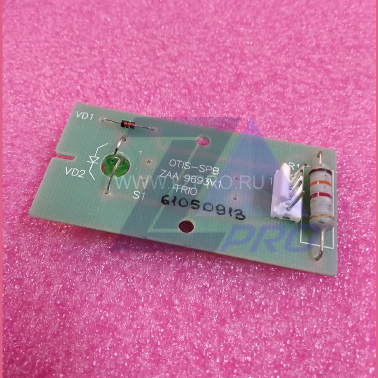 Плата однокнопочного модуля к посту приказов ZAA9693V1