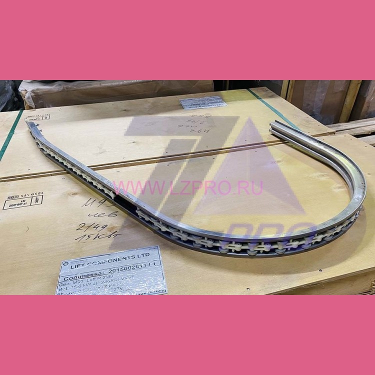 Направляющая огибающего участка эскалатора с 2 роликовыми секциями XO508 XBA402ALV55 Otis