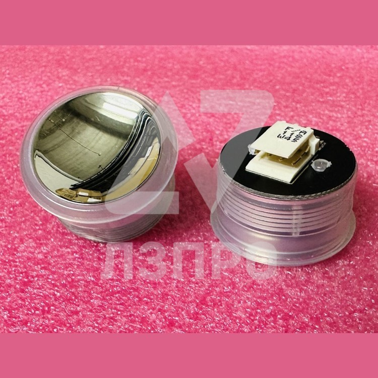 Кнопка (подсветка белая ореол, полированная, AMP разъем для MCS220) FAA25090AD118 Otis